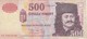 BILLETE DE HUNGRIA DE 500 FORINT DEL AÑO 1998  (BANKNOTE) - Ungheria