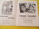 Programme/Théatre Municipal De La Gaité Lyrique/Trois Valses/Opérette/Marchand-Willemetz-Straus/Paris /1952  PROG152 - Programma's