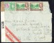 1942  Air Letter To USA  SG 150, 155 X2 US Censor Tape - Britisch-Honduras (...-1970)