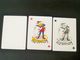 VINTAGE !! 3 Pcs. Dester Beer Playing Card Joker On Globe + Blank Ghost Card (#96) - Playing Cards (classic)