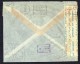 1940   Air Mail Letter To USA  Egyptian Censor Tape - Covers & Documents