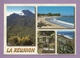 0062- CPM - LA REUNION - Multivue : Montagne, Volcan, Plage, Fontaine, Yuccas - Scans Recto-verso - Reunion