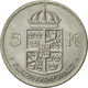 Monnaie, Suède, Gustaf VI, 5 Kronor, 1972, SUP+, Copper-Nickel Clad Nickel - Suède