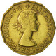 Monnaie, Grande-Bretagne, Elizabeth II, 3 Pence, 1956, TB+, Nickel-brass, KM:900 - F. 3 Pence