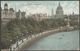 Thames Embankment & St Paul's, London, 1904 - Charles Martin Postcard - River Thames