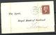 Great Britain 1862 Letter With Michel 10 As Single Royal Bank Of Scotland - Brieven En Documenten