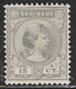 SURINAME 1892 Prinses Wilhelmina 15 Cent Grijs NVPH 25 (*) - Suriname ... - 1975