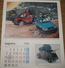Delcampe - Calendrier Publicitaire Citroën 1989 12 Dessinateurs Walthery, Tibet, Dany ..12 Modèles De Voitures 2CV, AX, C15, CX .. - Grand Format : 1981-90