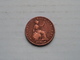 1845 - 1/2 Penny / KM 726 ( For Grade, Please See Photo ) ! - C. 1/2 Penny