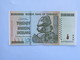 Billet ZIMBABWE De TWENTY BILLION (20 000 000 000) Dollars - Botswana