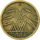 Monnaie, Allemagne, République De Weimar, 5 Reichspfennig, 1925, Stuttgart - 5 Rentenpfennig & 5 Reichspfennig