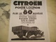 ANCIENNE PUBLICITE POID LOURD CITROEN 1931 - Trucks