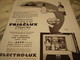 ANCIENNE PUBLICITE FRIGELUX BIJOU DE ELECTRO-LUX 1932 - Autres & Non Classés