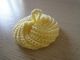 TAWASHI JAUNE AVEC SON ACCROCHE ET SIX MINI LINGETTES REALISES AU CROCHET - FAIT MAIN - NEUFS - Other & Unclassified