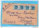 MARCOPHILIE Lettre-MAURICE-cad 1950-bande De 4 Stamps N°207 George VI--pour   Françe - Mauritius (1968-...)