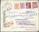 L Recomm Affr N°419+713+769+832 D'ANTWERPEN/1951 Pour Le Nigéria + RETOUR + UNDELIVERED FOR REASON STATED .. - 1948 Export