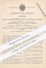 Original Patent - Ch. Estcourt U. Maurice Schwab / Manchester , Harrison Veevers , Lakes Duckinfield | Reinigung Von Gas - Historical Documents