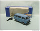 Roco Herpa Miniatur Modell - VW VOLKSWAGEN Type 2 T3 Transporteur KLEINBUS Bleu Réf. 1435 NBO HO 1/87 - Véhicules Routiers