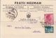 62762- AVIATION, KING CHARLES 2ND STAMPS ON POSTCARD, PERFINS, 1937, ROMANIA - Storia Postale