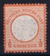 Deutsche Reich Mi Nr 3 MH/* Falz/ Charniere  Part Gum Has A Thin Spot - Unused Stamps