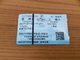 Ticket De Transport (train) "Changzhou - Shanghai" Chine - Monde