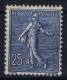 France : Yv 132 Postfrisch/neuf Sans Charniere /MNH/** Bleu Foncé Et Bien Centré - 1903-60 Säerin, Untergrund Schraffiert