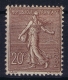 France : Yv  131 MH/* Falz/ Charniere - 1903-60 Säerin, Untergrund Schraffiert