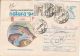 63244- TROUT, FISHES, REGISTERED COVER STATIONERY, 1995, ROMANIA - Vissen