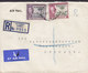 Gambia AIR MAIL & Registered Einschreiben Recommandé Label BATHURST 1953 Cover Denmark Elephant Elefant Stamps (2 Scans) - Gambie (...-1964)