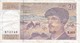 BILLETE DE FRANCIA DE 20 FRANCS DEL AÑO 1992 SERIE E.035  (BANKNOTE) CLAUDE DEBUSSY - 20 F 1980-1997 ''Debussy''