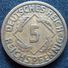 LaZooRo: Germany 5 Reichspfennig 1925 F VF / XF - Large 5 - 5 Rentenpfennig & 5 Reichspfennig