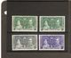 TURKS And CAICOS ISLANDS 1937 CORONATION SET OF 4 STAMPS INCLUDING THE SCARCE ½d DEEP GREEN SG 191a MOUNTED MINT Cat £42 - Turks E Caicos