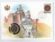 1985 LUXEMBOURG EVENT COVER - REAL COIN 10f  - COVER Illus ARMOUR , CASTLE - Covers & Documents