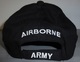 Casquette Noire AIRBORNE " Parachute " PARATROOPER JEEP CAP US VO MILITARIA US - Casques & Coiffures