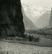 Suisse Lauterbrunnen La Vallée Superieure Ancienne Stereo Photo 1900 - Photos Stéréoscopiques