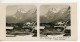 Suisse Kleine Scheidegg Avec Le Wetterhorn Ancienne Stereo Photo 1900 - Stereoscopic