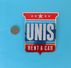 UNIS Rent-a-car ....  Yugoslavia Vintage Sticker Autocollant * Larger Size - Stickers