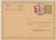 CZECHOSLOVAKIA POSTAL CARD 1933 - Enveloppes