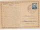 CZECHOSLOVAKIA POSTAL CARD 1947 - Enveloppes