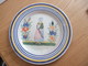 PB QUIMPER ANCIENNE ASSIETTE EN FAIENCE DECOR BRETON 19EME SIECLE - Sonstige & Ohne Zuordnung