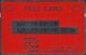 BTT006 Red/Polished Silver Test Card,mint - BT Engineer BSK Dienst Und Test