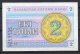 518-Kazakhstan Billet De 2 Tyin 1993 BE325 Neuf - Kazakhstan