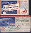 Billet Avion Embarquement Etats-Unis Pittsburg Oakland Via San Francisco Trans World Airlines TWA Flight + Pochette 1951 - Monde