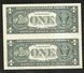 Uncut Banknotes - United States Of America - U.S.A. - 1 DOLLARS - (1995) - Federal Reserve Notes (1928-...)
