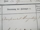 Altdeutschland Thurn Und Taxis 1869 Quittung Abonnement Einer Zeitung. Stempelsteuer. Fingerhutstempel K1 Schotten - Sin Clasificación