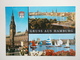 Postcard Gruss Aus Hamburg Multiview  Postally Used 1984  My Ref B21563 - Greetings From...