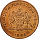 Monnaie, TRINIDAD & TOBAGO, 5 Cents, 1995, Franklin Mint, SUP, Bronze, KM:30 - Trinidad En Tobago