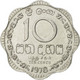 Monnaie, Sri Lanka, 10 Cents, 1978, SUP, Aluminium, KM:140a - Sri Lanka