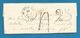 (R188) France - Non Affranchis - LAC De LE NEUBOURG à NIVELLES Du 22/6/1851 - Cachet Taxe 25 - Verso Paris Quievrain N°2 - 1849-1876: Période Classique