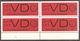 DDR 1965 // VD ** 4er Block - Neufs